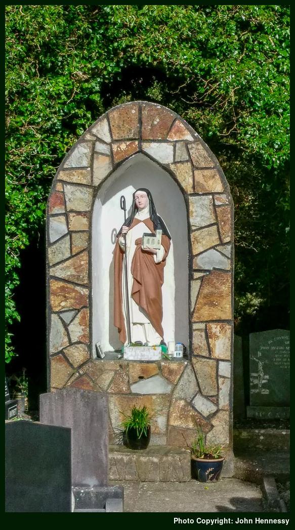 Statue of Saint Ita, Killeedy, Co. Limerick, Eire